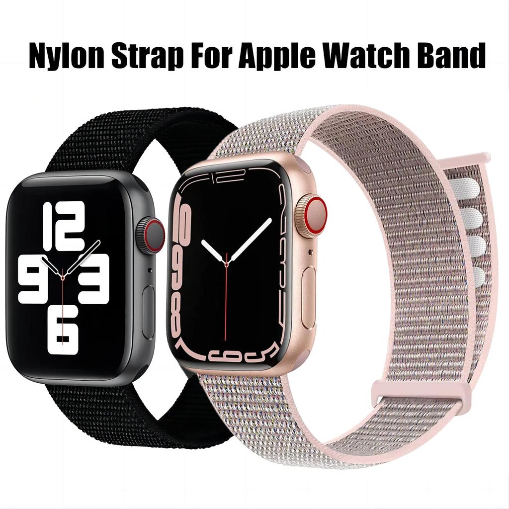 2PCS Nylon Strap For Apple Watch Strap 8 7 SE 6 5 4 Ultra 49MM 40MM 44MM 45MM 41MM Accessorie Bracelet for IWatch Series 40mm