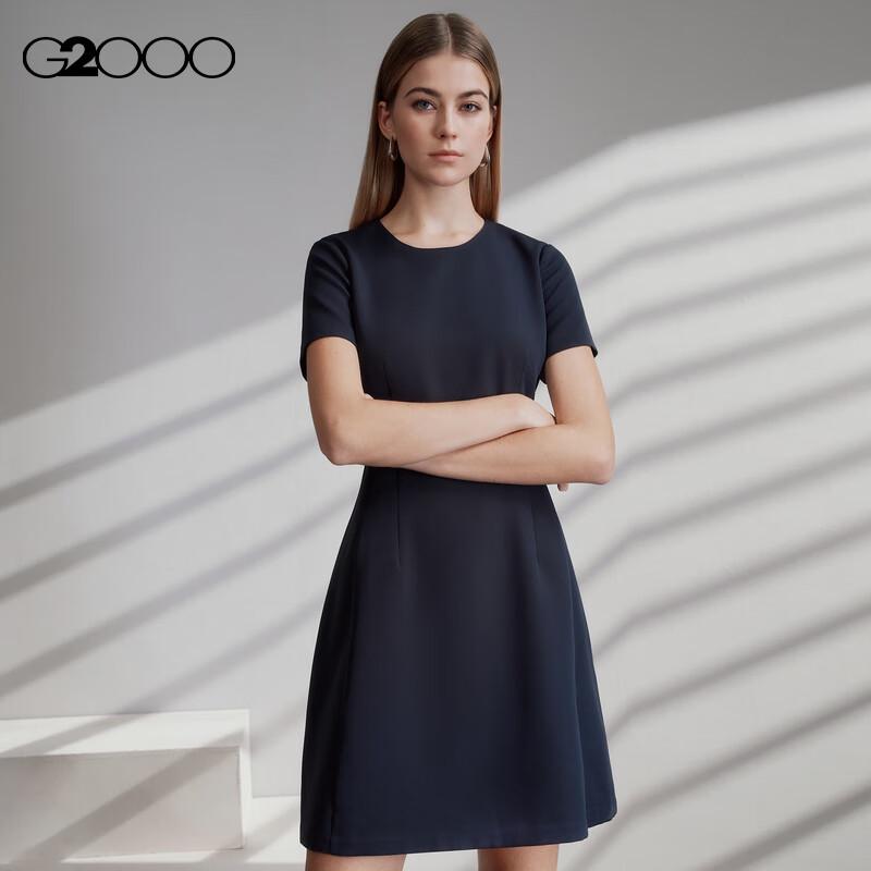 G2000 Belted Short-Sleeve Dress