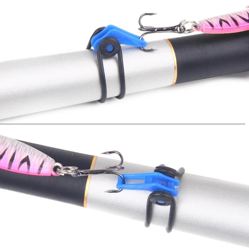 Plastic Fishing Hook Secure Keeper Holder Lure Accessories Jig Hooks Safe Keeping for Fishing Rod Tool Bait Casting  Fishing