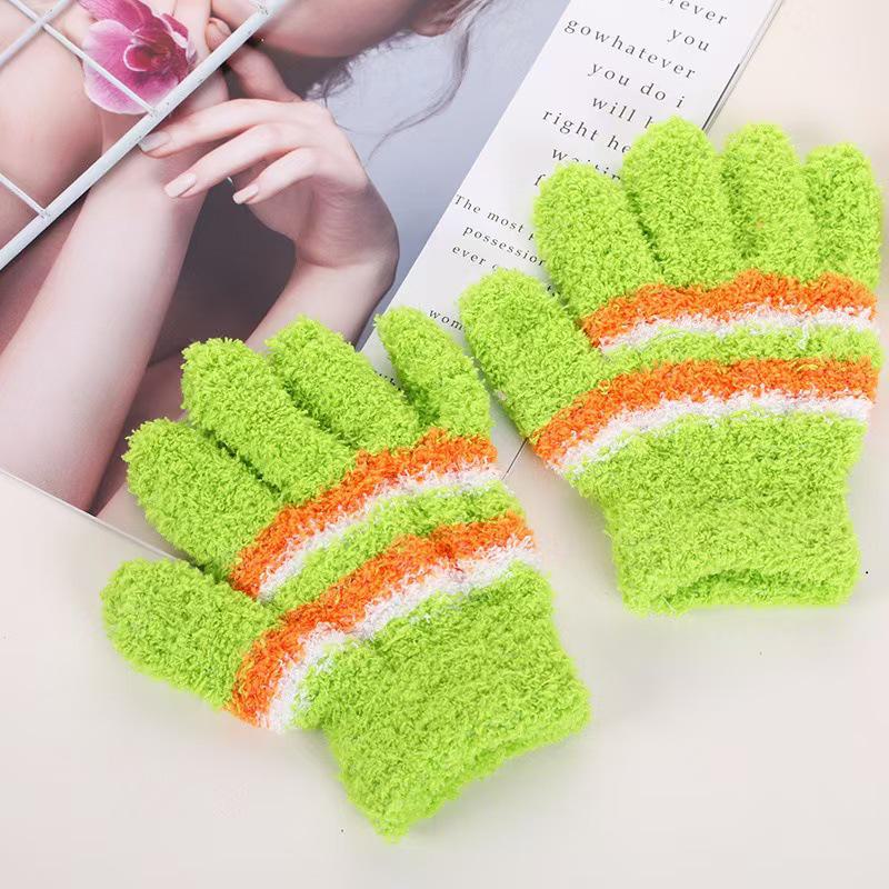 

Мужские и женские толстые махровые жаккардовые теплые бархатные перчатки Magic Adult One Size