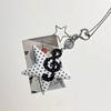 Korean Style Polka Dot Star & Musical Note Pendant Necklace for Women - Niche Design Sweater Chain Ornament