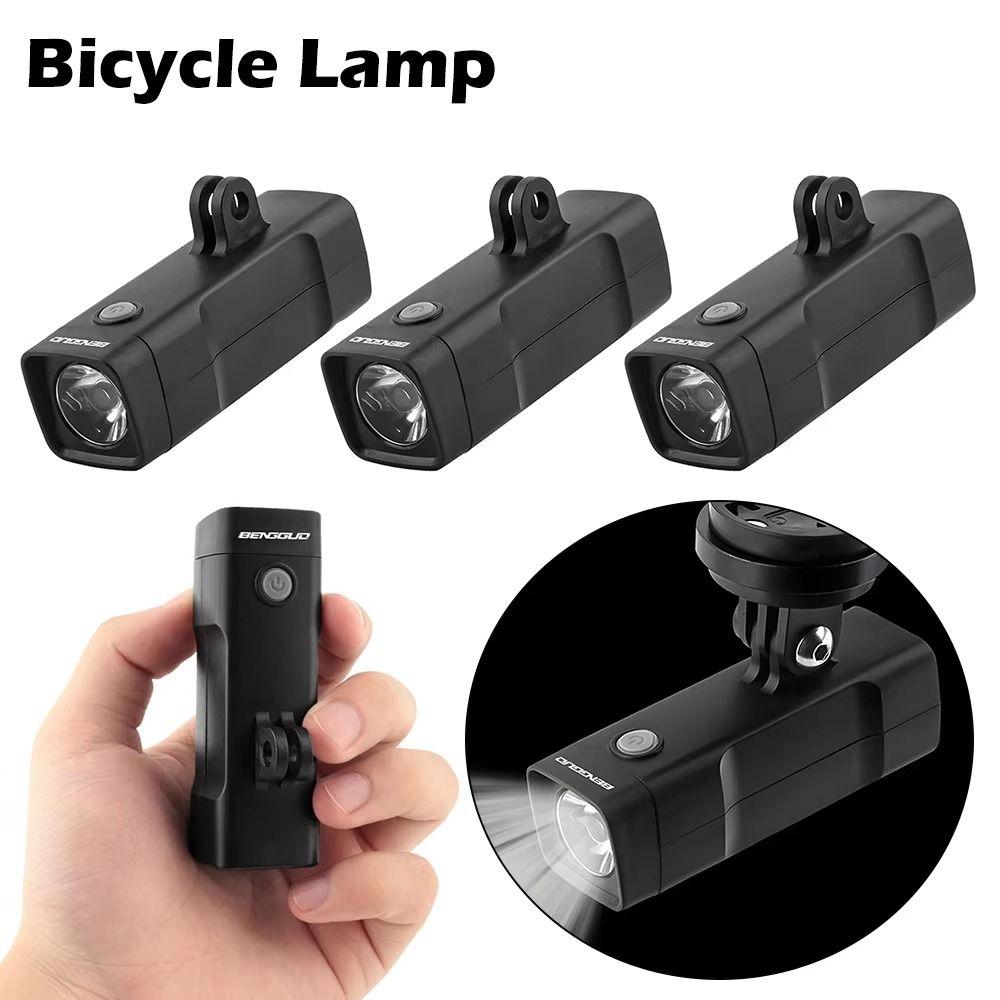 LED Bicycle Lamp USB Flashlight Portable Bike Headlight  for Outdoor Riding