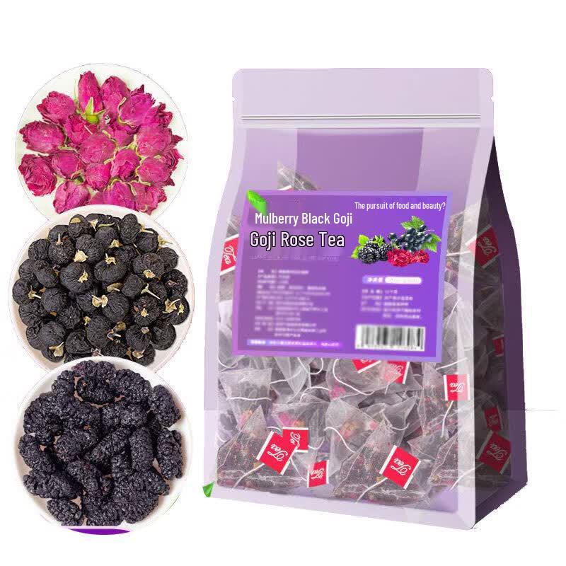 Yacha Po Black Goji, Mulberry & Rose Herbal Tea