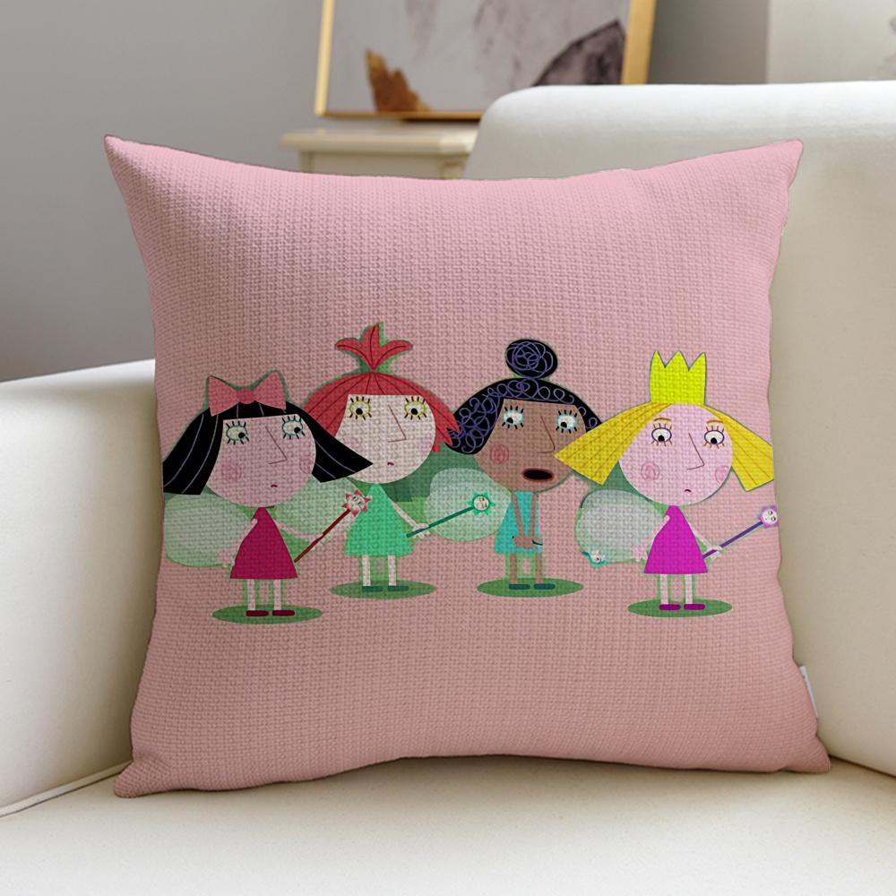 Housse de coussin Ben et Holly Petit Royaume Douce Décorative Housse de coussin x x Taies d'oreiller pour Canapé Salon Maison Chambre