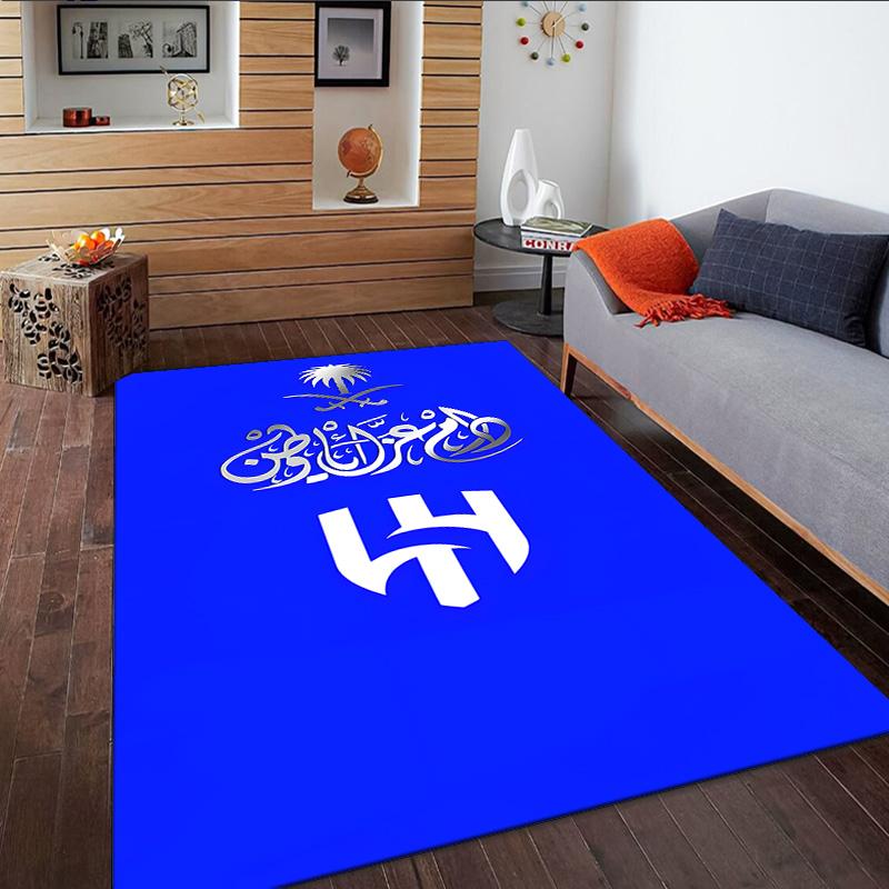 Al Hilal Crest Carpet, Kitchen Rugs, Yoga Mat, Non-Slip Mats, Rug for Bathroom, Living Room bedroom, Camping Rugs Christmas Gift