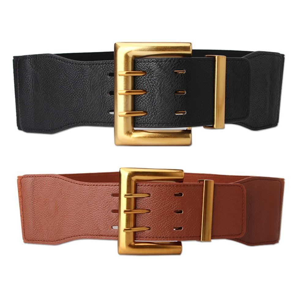 Elastic Elastic Cummerbunds Solid Color Wide Waist Corset Punk Corset Belt  Ladies