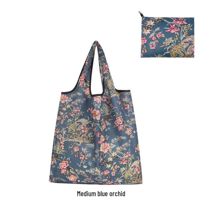 Eco-Friendly Large Capacity Flower Tote - Foldable, Waterproof, and Convenient for Shopping