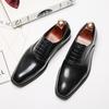 Mens Classic British Lace Up Dress Shoes Soft Leather Business Formal Shoes for Office Wedding