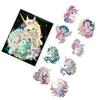 30 Magic Unicorn Pet Stickers Gold Stamping Laser Transparent Decorative Glass Cup Cartoon Stickers