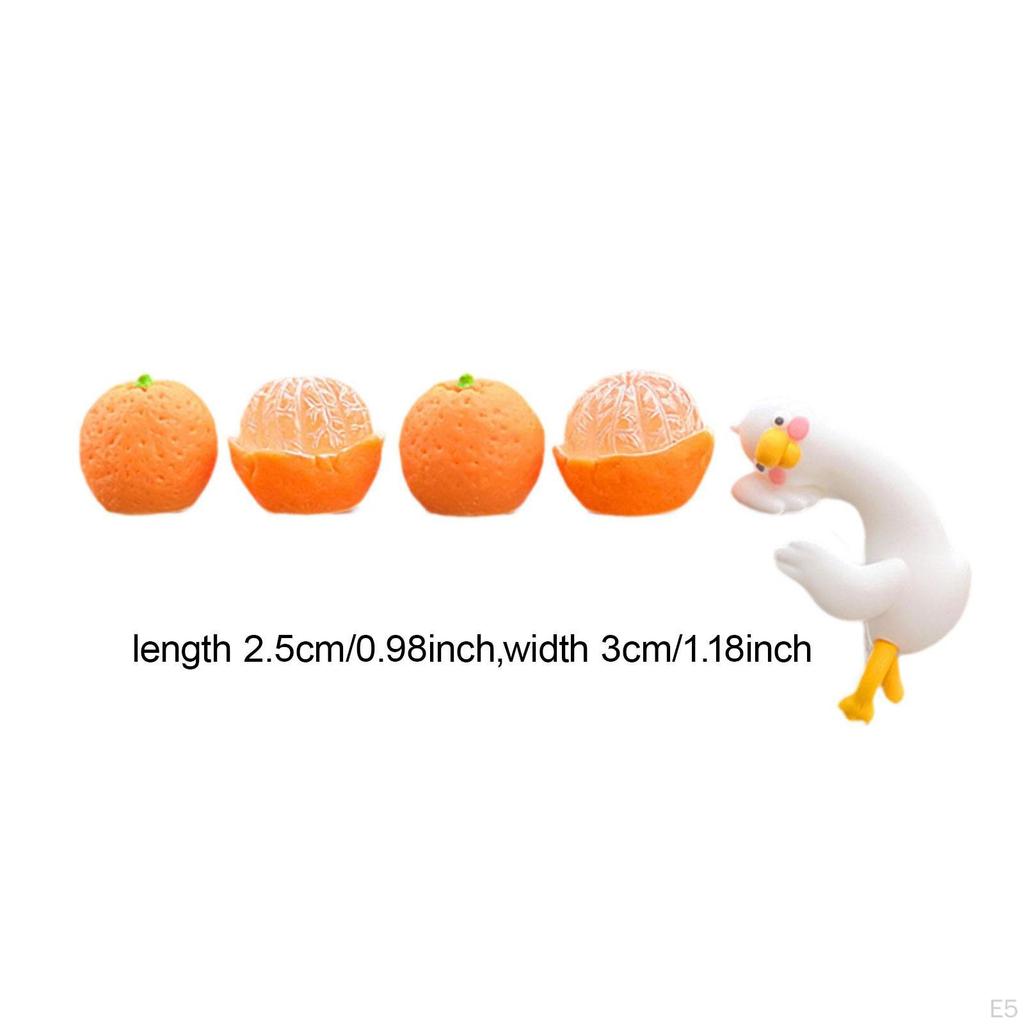 5 Ornamenti Frutta per Cruscotto Auto, Console Centrale, Statuette Antiscivolo, Figure Soggiorno