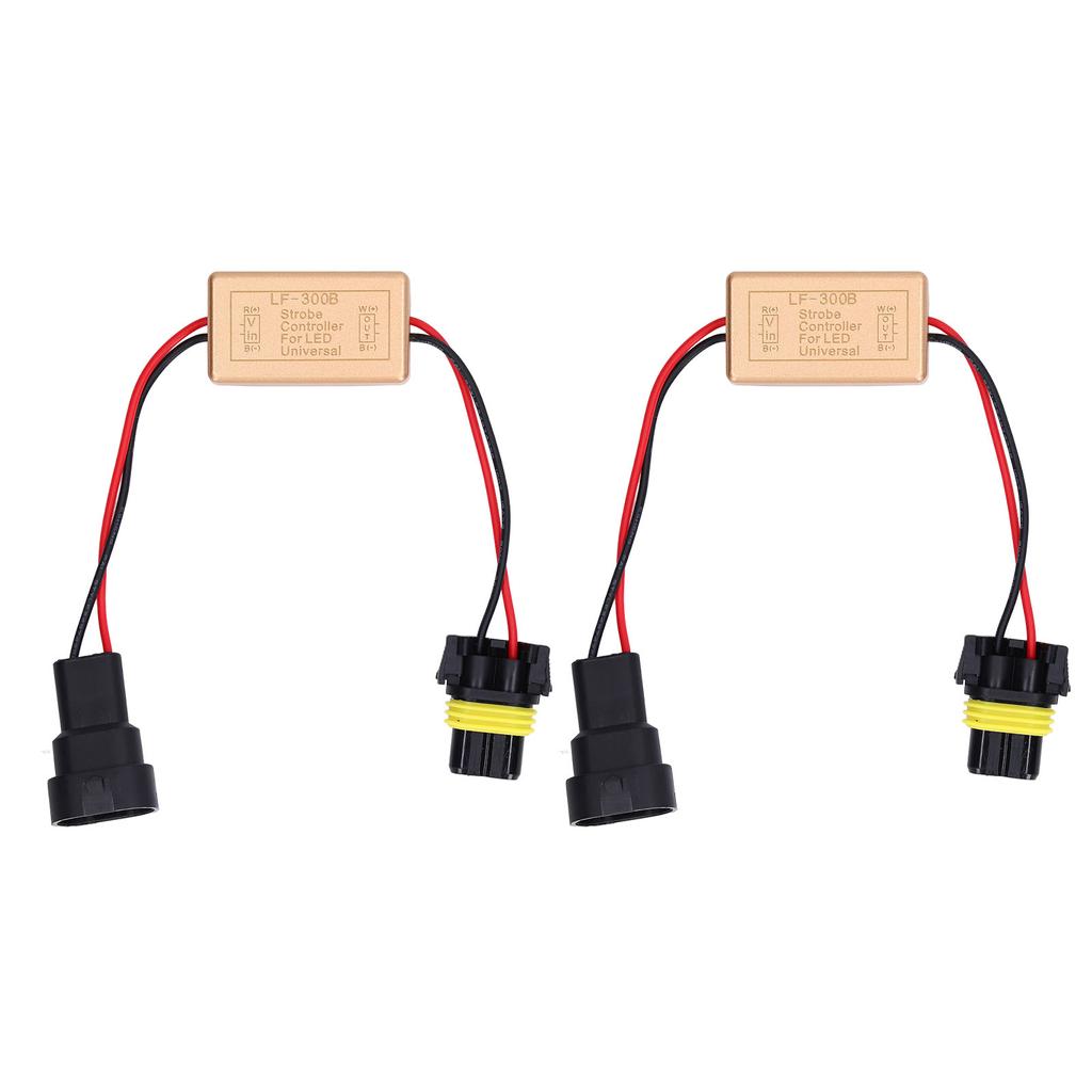 2PCS 50W LED Strobe Controller Continuous Strobe ABS Fog Light Strobe Module Flash Strobe Controller for LED Headlights