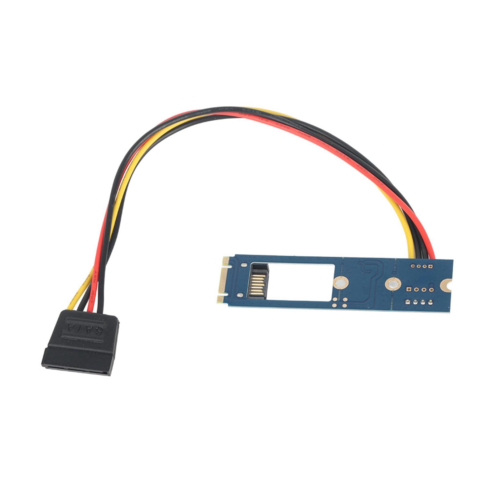 

M2 TO SATA M.2 NGFF SATA to 7Pin SATA Горизонтальный конвертер Адаптерная карта + 4Pin Кабель питания
