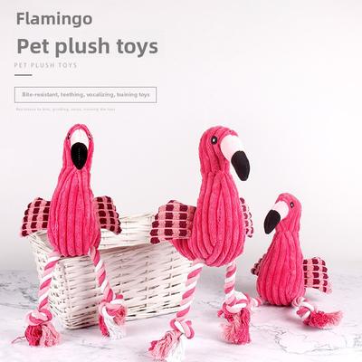 Pet Toys: Flamingo, Corn Fluff, Durable, Teething, Sound-making Toys, Pet Supplies