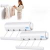 Retractable Multi-Line Clothesline Dryer Heavy Duty Wall Mounted Laundry Rack with Safety Lock Space Saving for Small Apartment Rental Bathroom