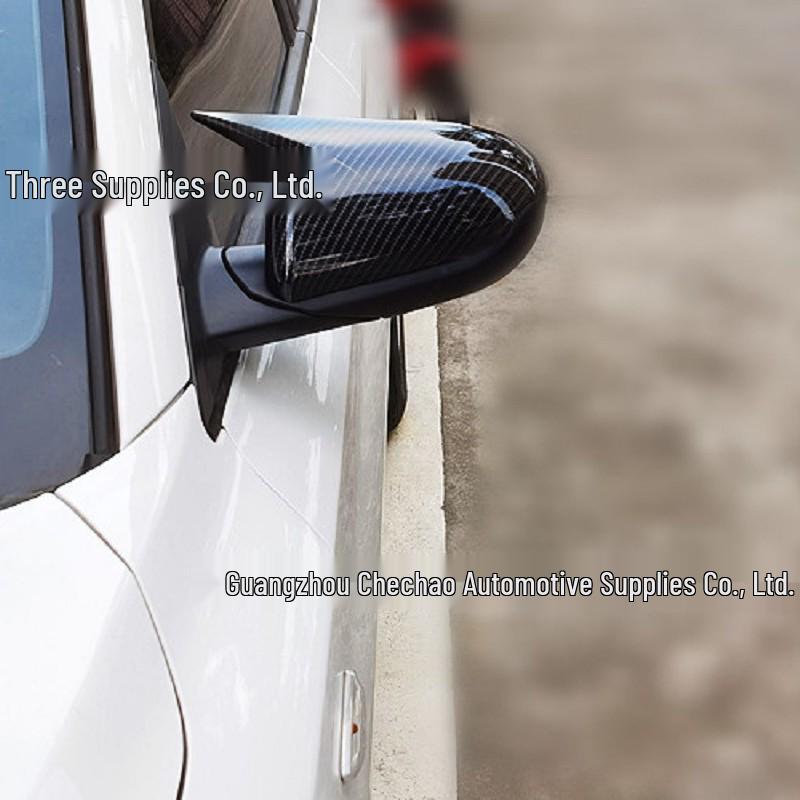 Carbon Fiber Pattern Horn-Shaped Rearview Mirror Cover for 2011-2021 Hyundai Elantra