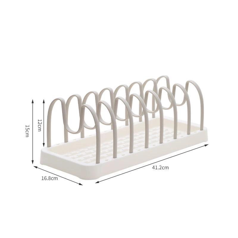Kitchen Dish Drain Rack Multifunction Plastic Stand Rack Detachable Dinnerware Storage Organizer Household Kitchen Sundries Rack