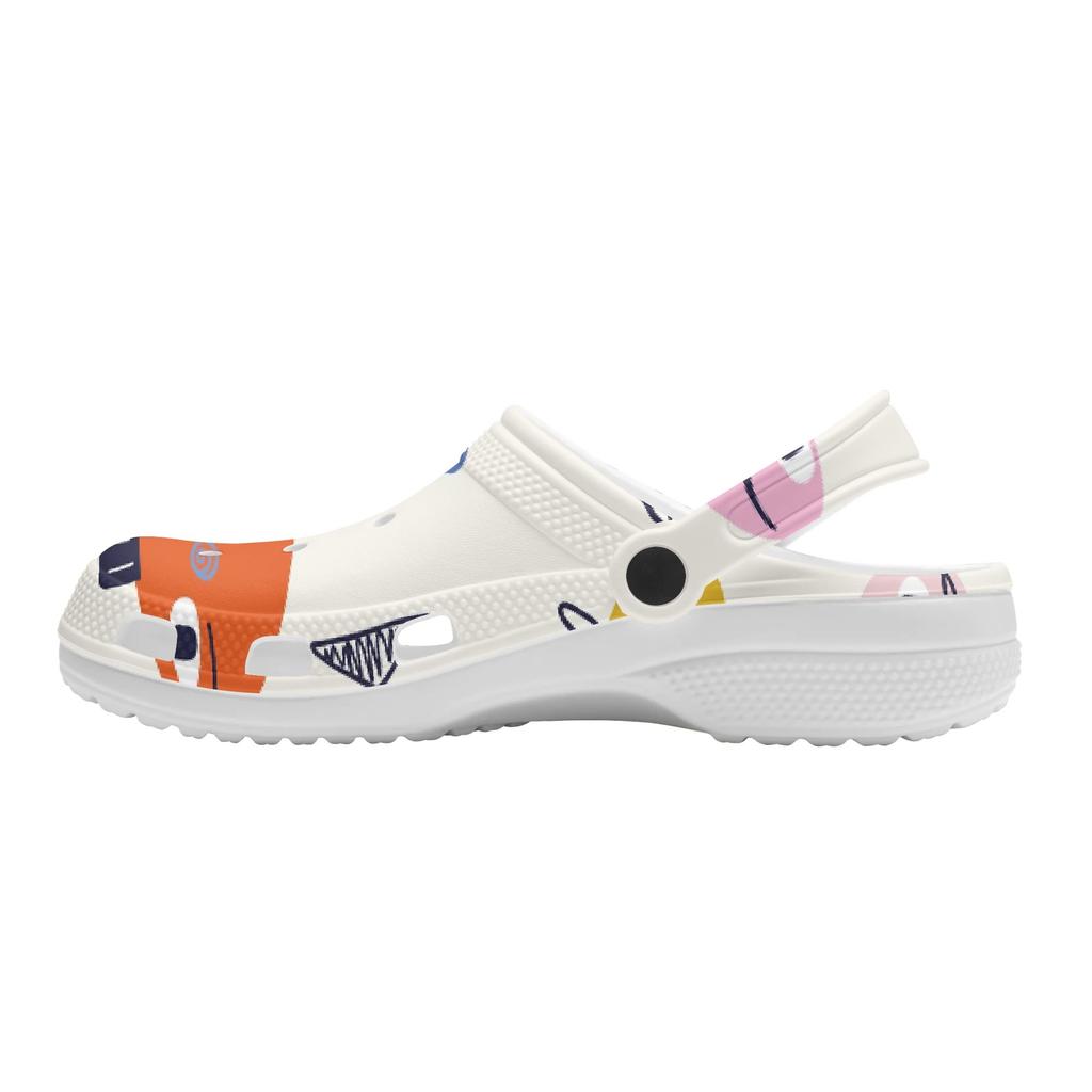 For Women Men Printed EVA Clogs Soft Comfortable Comfortable Breathable Slip On Casual Footwear Summer Sandals Daily Walking Wear