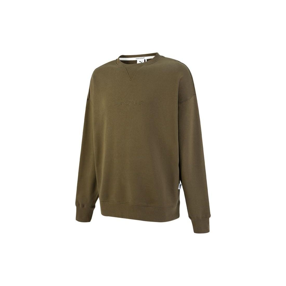 PUMA MMQ Crew Neck Sweatshirt Green Men s 536595-62 M