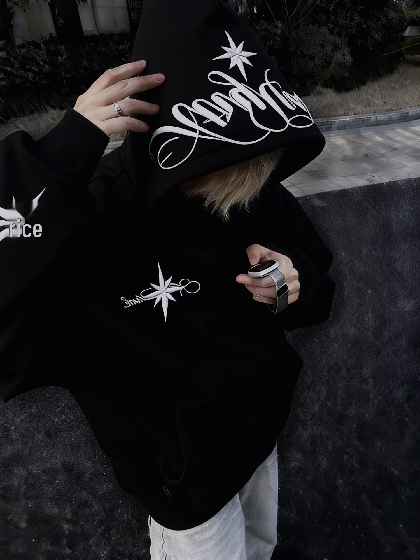 

Polaris Embroidered Hooded Sweatshirt - Unisex Trendy Fleece Hoodie 2XL
