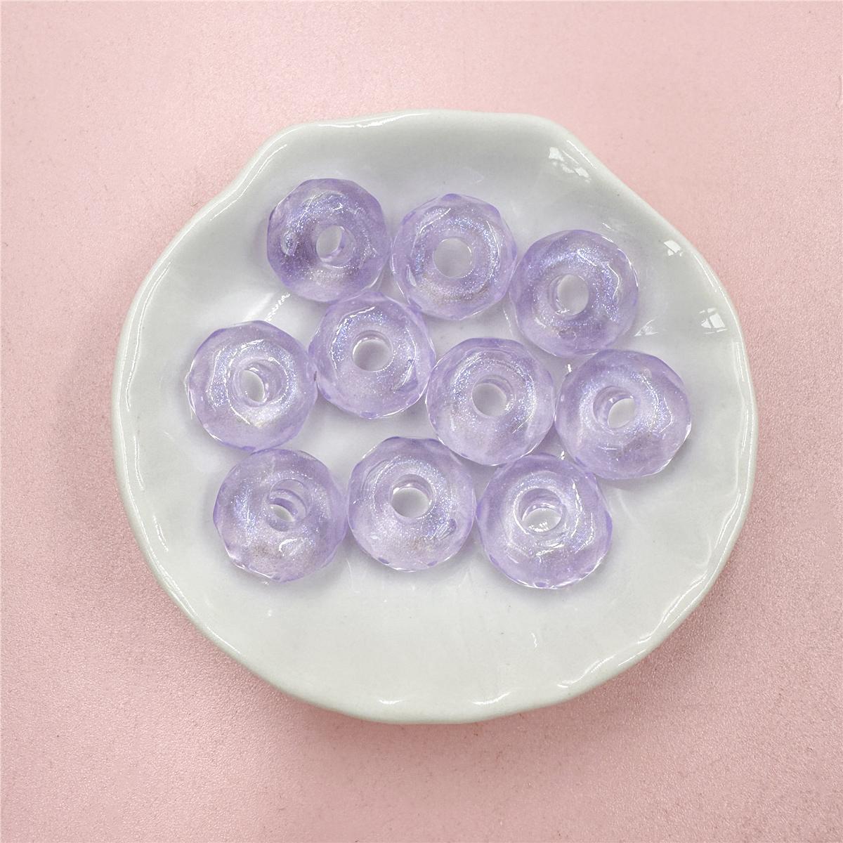 

DIY материалы для рукоделия DIY материал круглые бусины прозрачные 10 шт для браслета ювелирные изделия маркировка подвески акриловые ограненные бусины 15.5 мм*7.5 мм большое отверстие