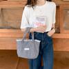 222 lace contrasting handbag retro women walking bag hand carrying mobile phone bento bag