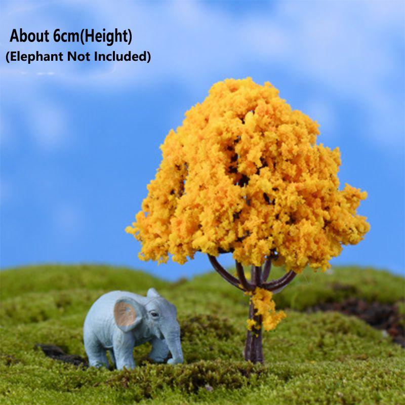 

Изысканный микроландшафт Сделай сам Дерево Миниатюрное Искусственное растение для декора дома и сада Yellow Tree