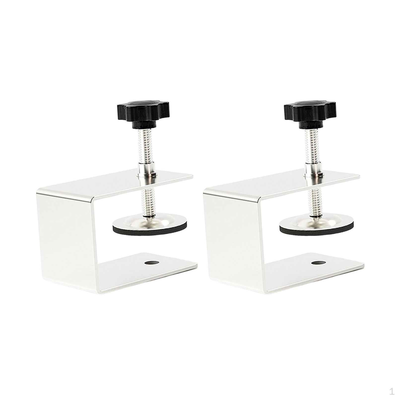 

2x Metal Drawer Front Clamps, Adjustable Adapter Kit, Aids, Holder, Tool, Fixing Clip, for Hardware