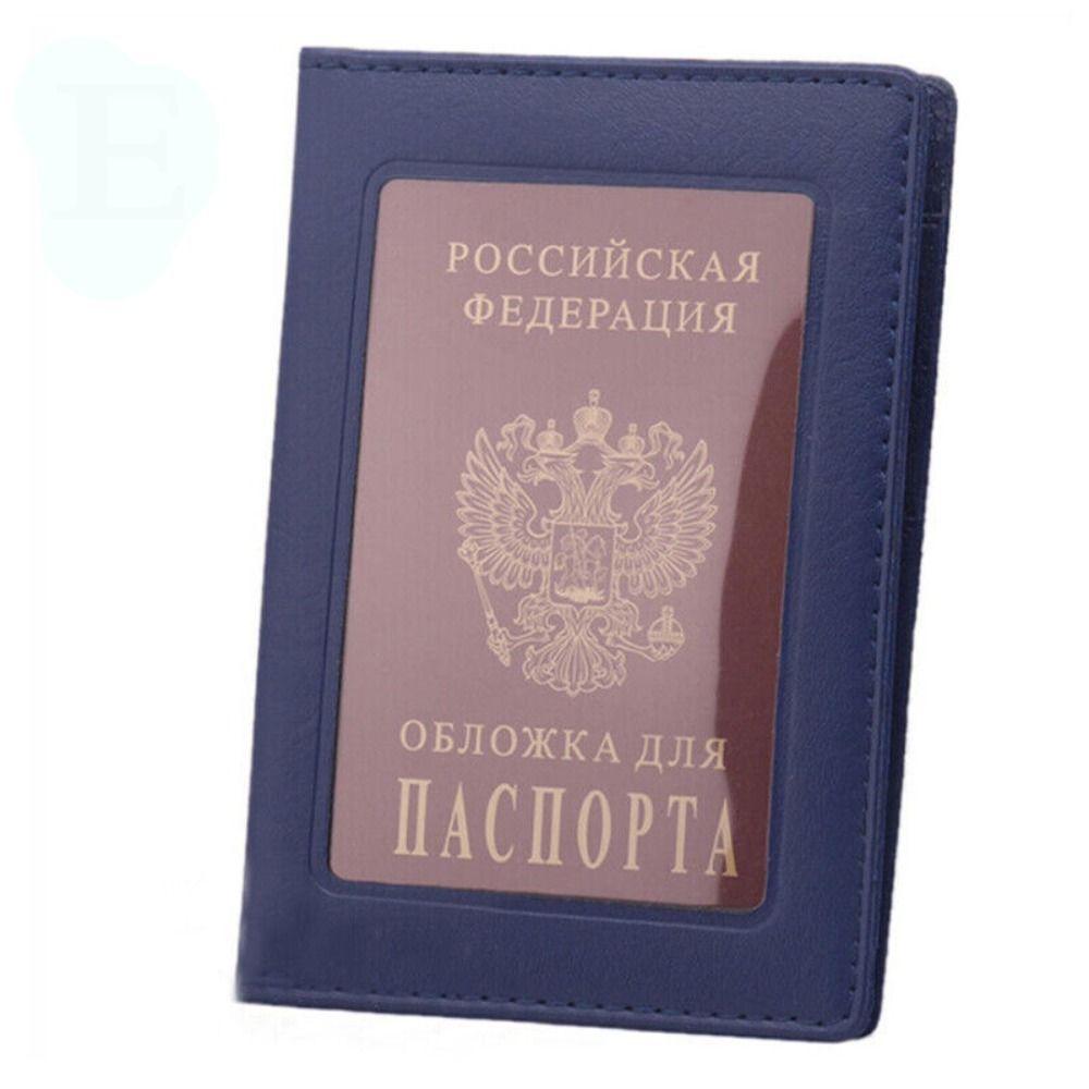 Transparent Window ID Card Ticket Holder PU Leather Business Credit Card Case