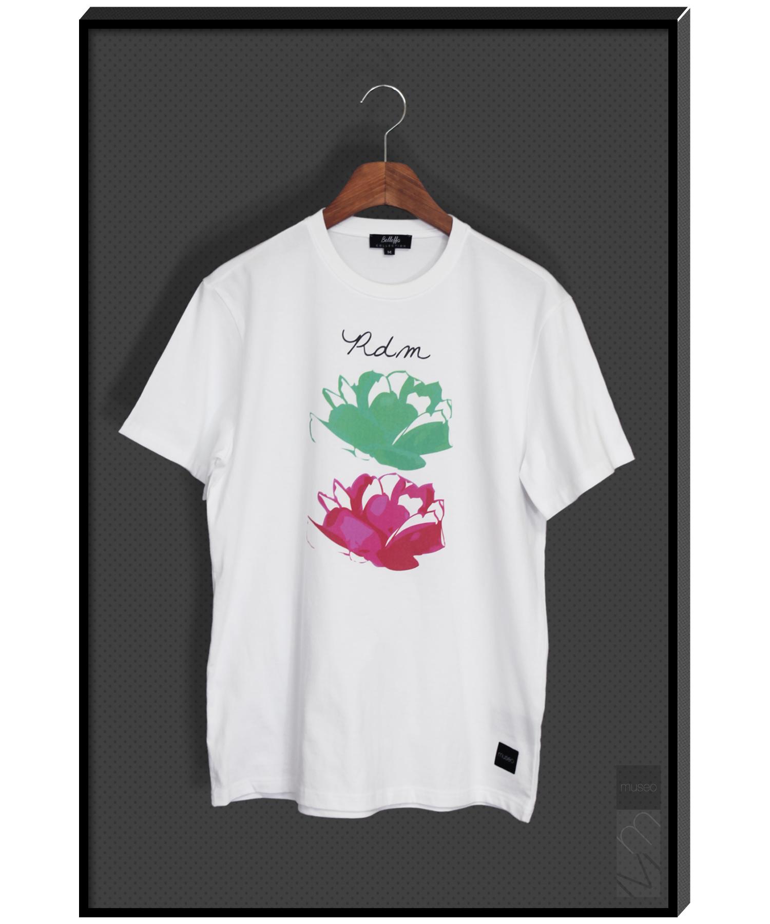 Bellepa Rdm (Rosa Di Menta) Designer T-Shirt Short Sleeve T-Shirt White/L