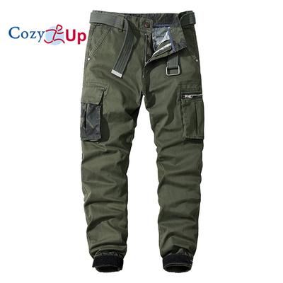 Pantaloni Cargo Confortabili pentru Bărbați cu Buzunar, Conici, Stretch, Twill Bumbac, Slim Fit, de Lucru, Camuflaj, Pantaloni Jogger pentru Bărbați