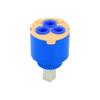 35 40mm Ceramic Cartridge Water Mixer Tap Inner Control Faucet Valve PP Plastic Blue Practical