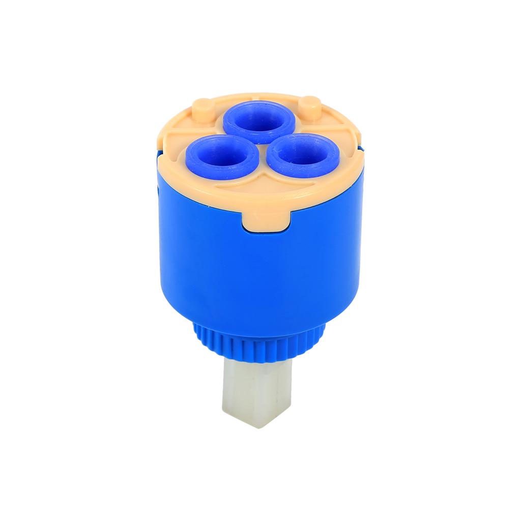 35 40mm Ceramic Cartridge Water Mixer Tap Inner Control Faucet Valve PP Plastic Blue Practical