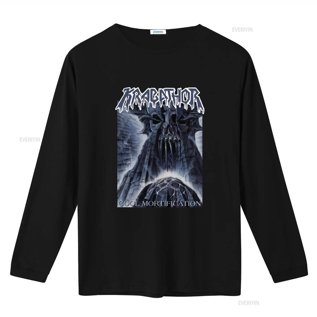 New Dtg T Shirt Krabathor Cool Mortification Gothic Skull Design Size S 7XL Vintage Washed Comfortable Casual Unisex Stretched