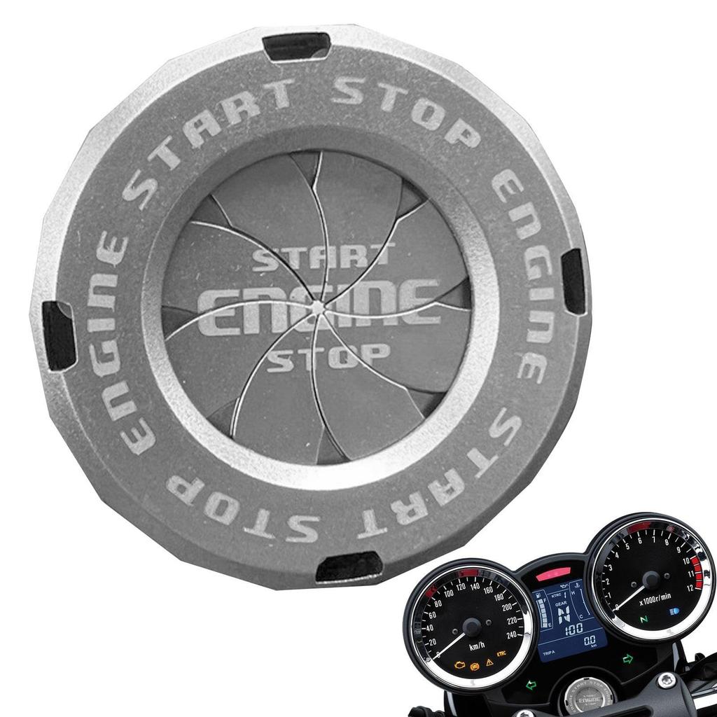 Engine Start Stop Button Cover | Universal Motorcycle Ignition Cover - Spin Ignition Protective