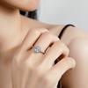 Copper Zircon Adjustable Engagement Rings For Women Wedding Elegant Jewelry Ladies Accessories Gifts R201