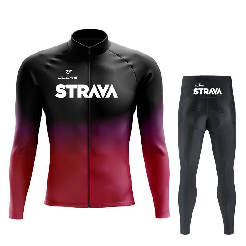 Enganliegender Radanzug, Herren und Damen Gleich, Mountainbike Rennrad Schnelltrocknend Trend Radanzug 2026 Herbst Atmungsaktives Radanzug Set