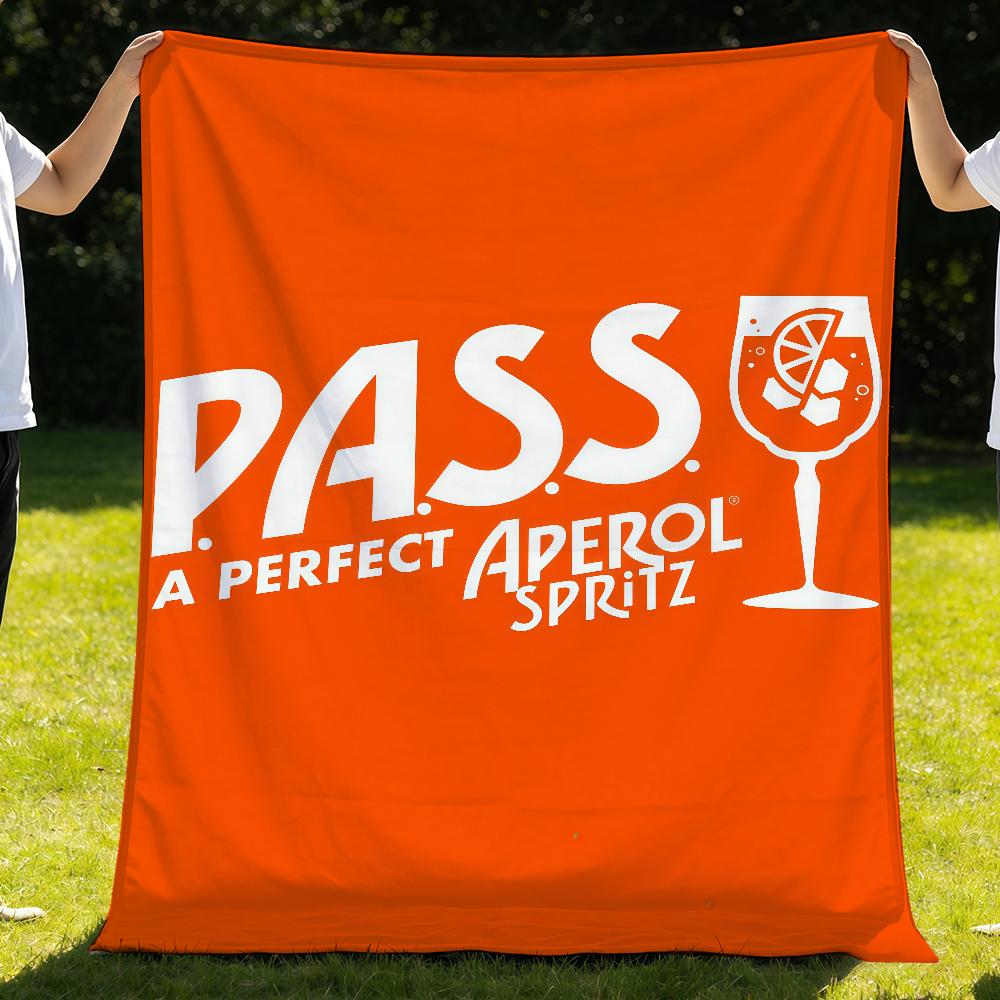 92A-AperolS-ES S-SpritzS-ES Logo Blanket Throw Super Cosy Plush Living Room Sofa Couch Childish Birthday Gifts