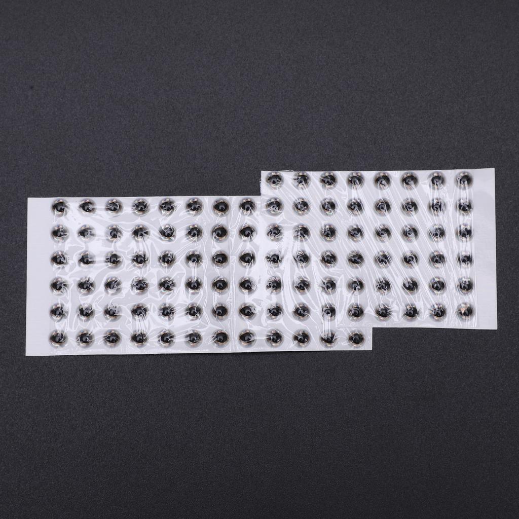 100Pcs Fish Eyes 4mm   3D Round Soft   Lightweight Delicate Fishing Lure Eyes