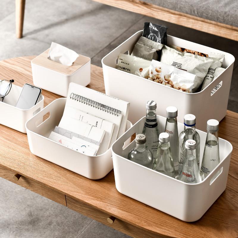 Stapelbare Aufbewahrungsboxen mit Deckel - Kunststoff-Organizer-Schubladen für den Schreibtisch, Mehrzweck-Aufbewahrungsboxen für Snacks, Unterwäsche