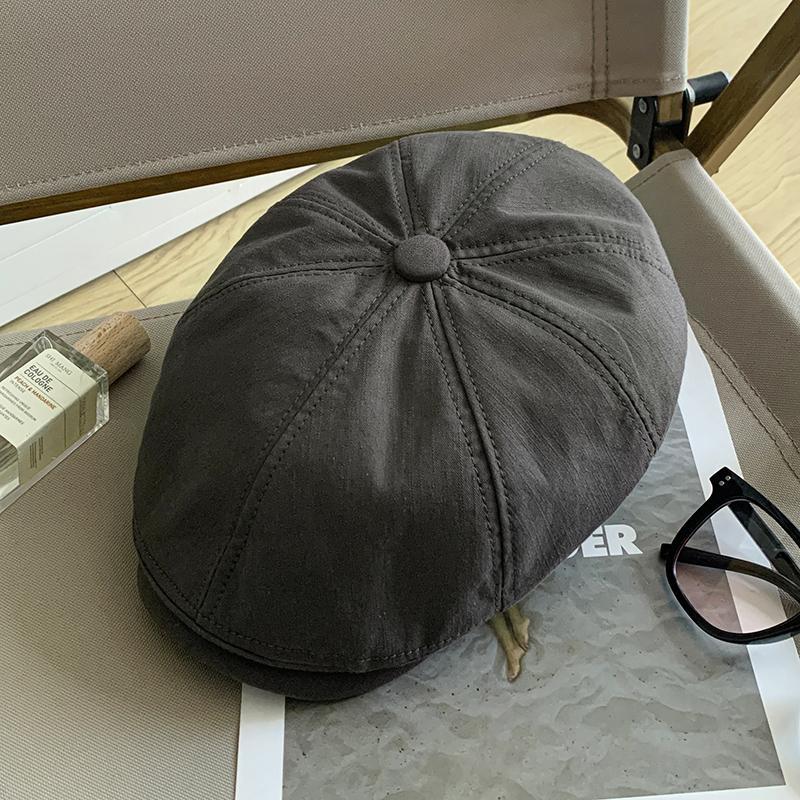 

Британская ретро шляпа Forward, женская корейская версия, универсальный простой берет, японский стиль, шляпа с утиным язычком one size серый