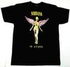 NIRVANA T-shirt Grunge Rock Kurt Cobain IN UTERO Tee Men's 100% Cotton New