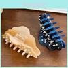 Doweiyi Luxury Pearl Acetate Hair Claw Clip In Vibrant Rainbow Cloud Design