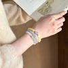 Two-color Natural Stone Beaded Bracelet, Women's Commuting Versatile High-end Bracelet, New Chinese Fashion Temperament Jewelry