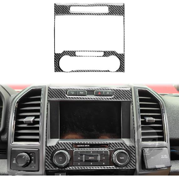 for Ford F-150 Raptor 2017-2020 Accessories Glove Box Top Strip | Real Carbon Fiber, for Ford F150 F-150 Raptor 2017 2018 2019 2020, Interior Trim