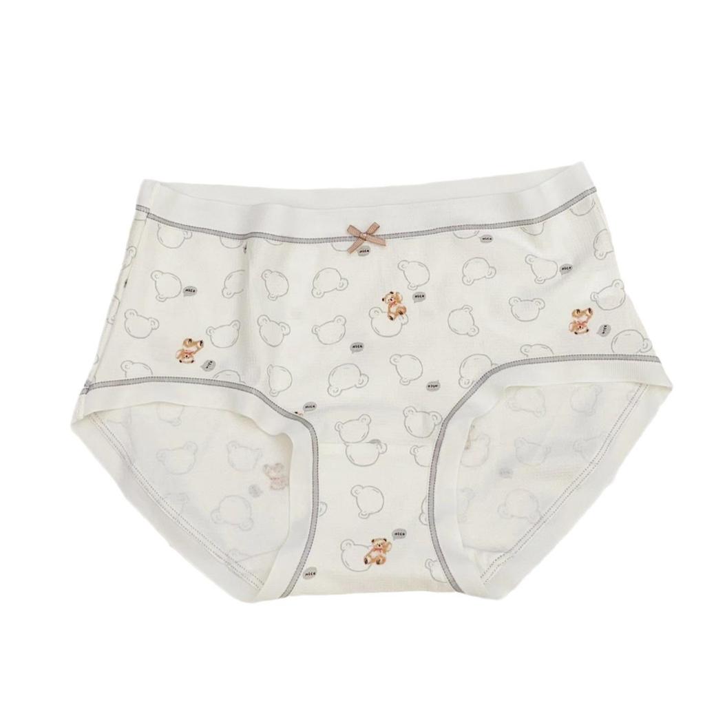New Girls' Cartoon Print Triangle Underwear - Plain, Comfortable, Breathable, Antibacterial Crotch, Boxed