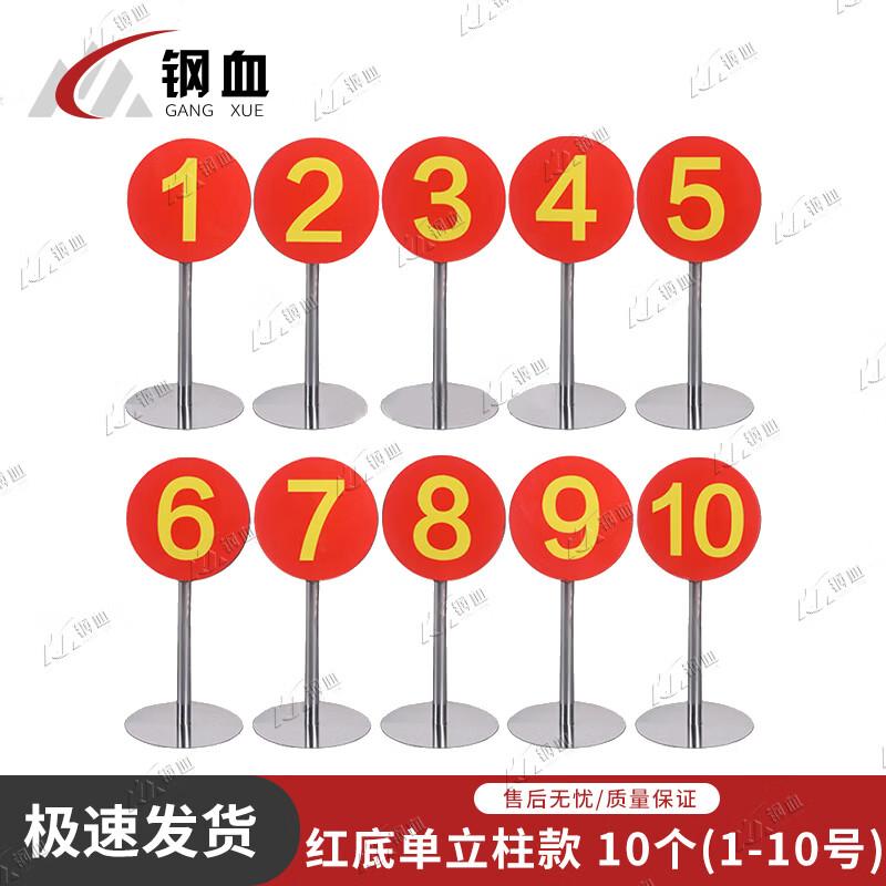 Steel Blood Shooting Range Target Position Signs