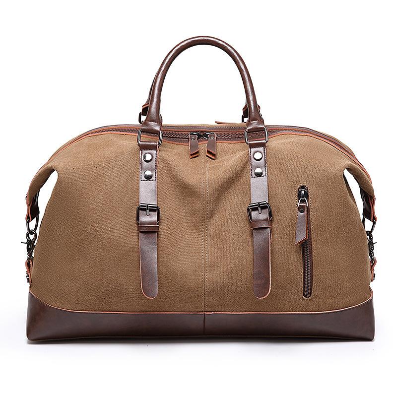 TS JYL Laptop bag,Vintage Canvas Travel Bag Large Capacity Shoulder Crossbody Business Bag