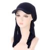 Curved Multicolor Muslim Hijab Baseball Cap