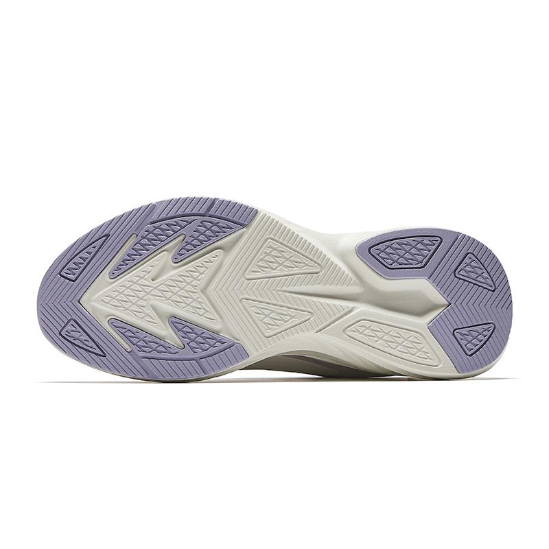 Anta Running Series Comfortable Shock Absorbing Durable Low Top Casual Running Shoes Women sneaker Gray Purple 922535511-4