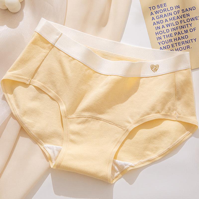 Baby Cotton Women's Underwear Women's Pure Cotton Antibacterial Crotch Extended Inner Crotch Mid Waist Breathable Panties